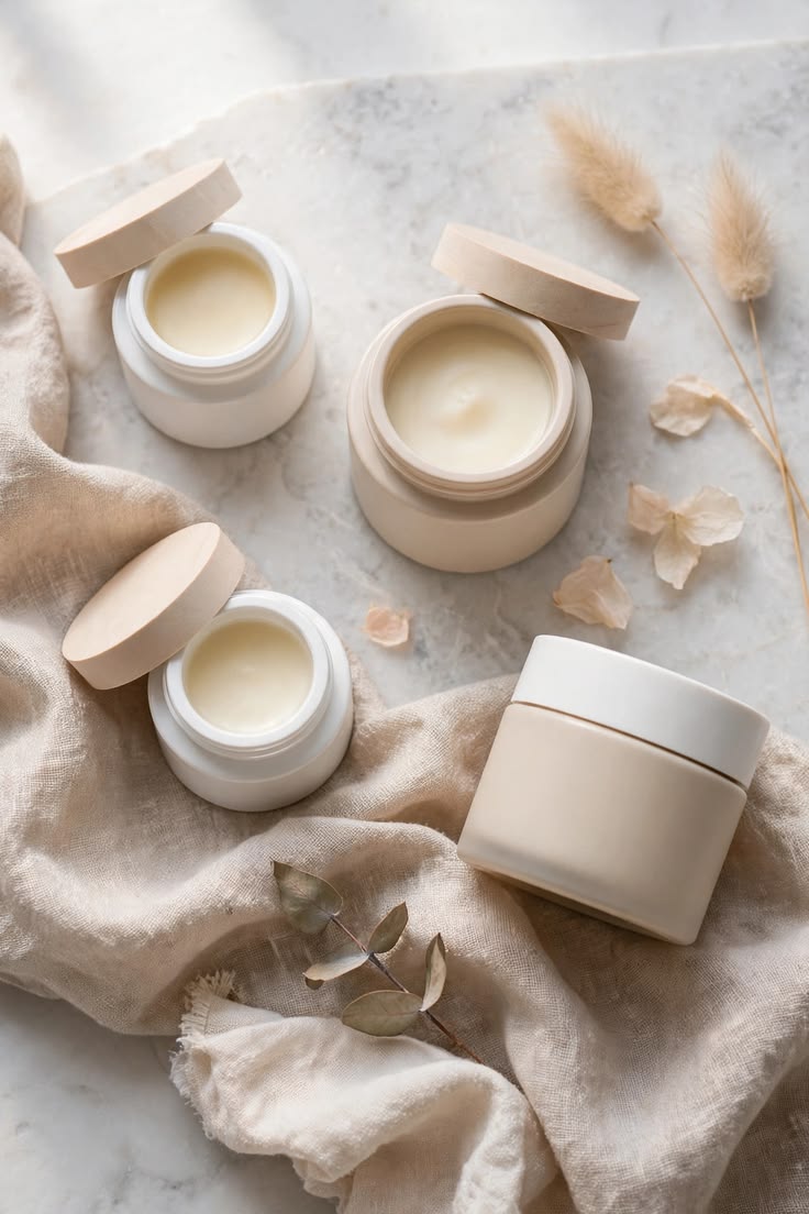 Botanical extract skin treatment container